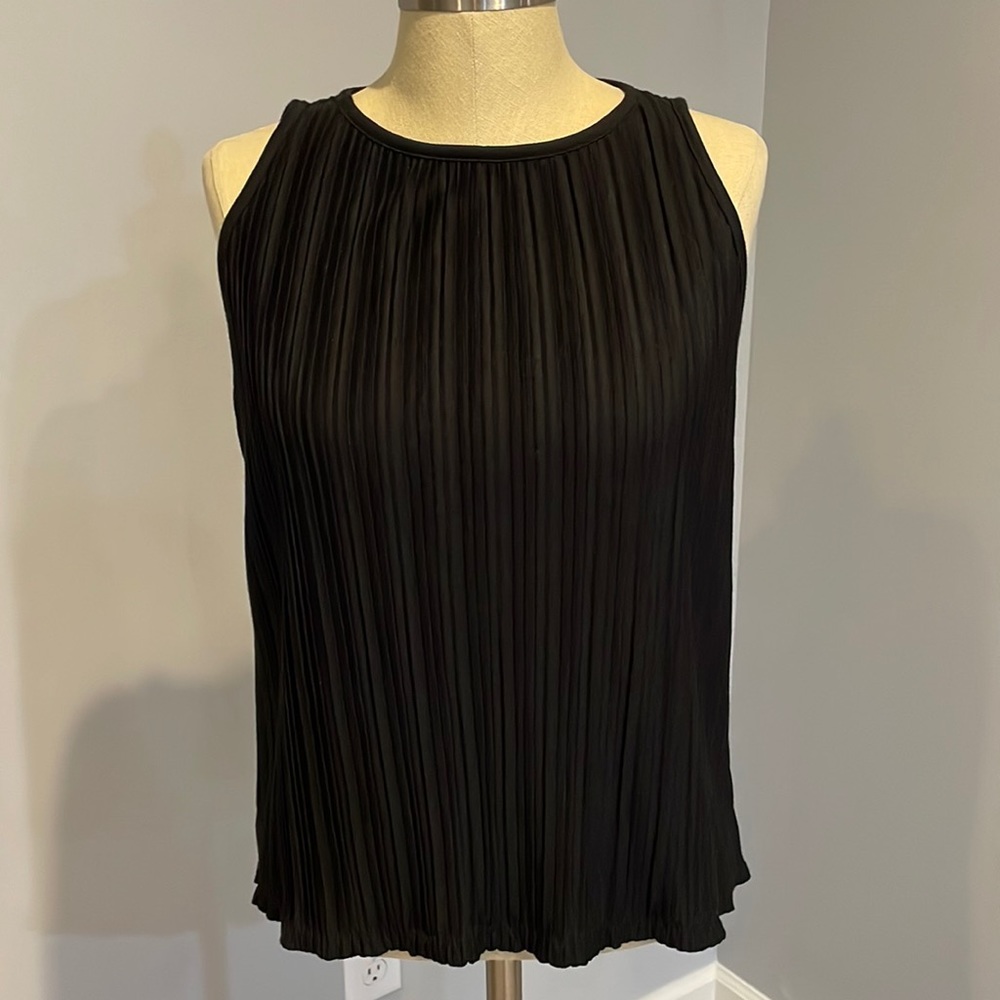 Pleated knit top